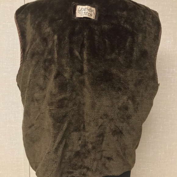 LEATHER TECH VEST SIZE SMALL - Picture 5 of 6